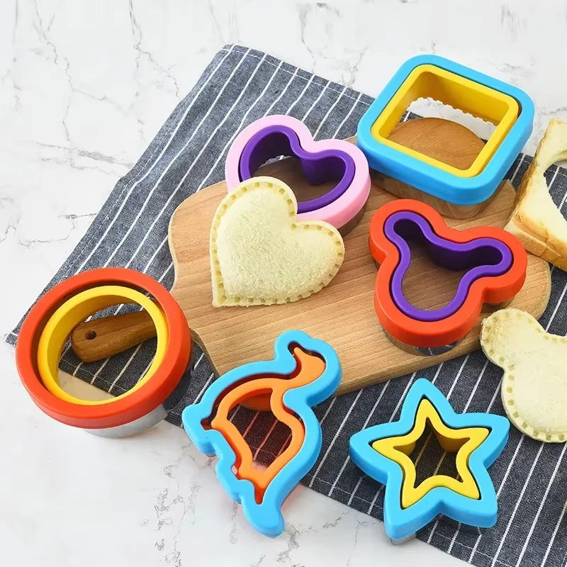 Sandwich Cookie Cutter Breakfast Sandwich Maker Bread Mold Toast Bread Cutting Die Breakfast Dessert DIY Tool Kitchen Gadgets