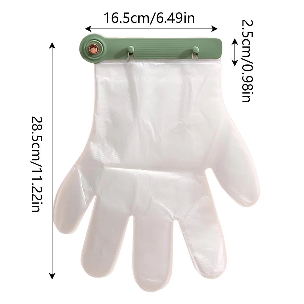 Kitchen Wall Mounted Disposable Gloves Dispenser Punch-Free Gloves Clip Cabinet Glove Storage Holder Kitchen Organizer