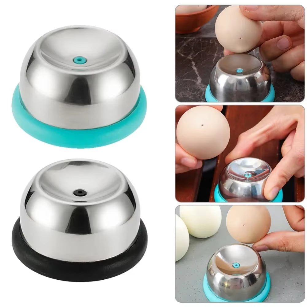 Egg Piercer for Raw Eggs Stainless Steel Needle Egg Punch Eggs Poker Stainless Steel Needle Eggs Hole Puncher for Easy Peeling