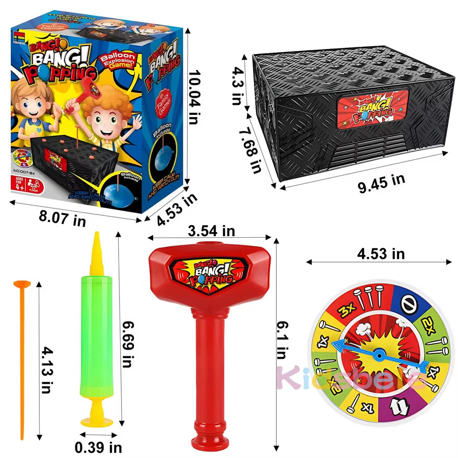 Wack a Balloon Game Blast Box Balloon Game Desktop Board Games for Family Party