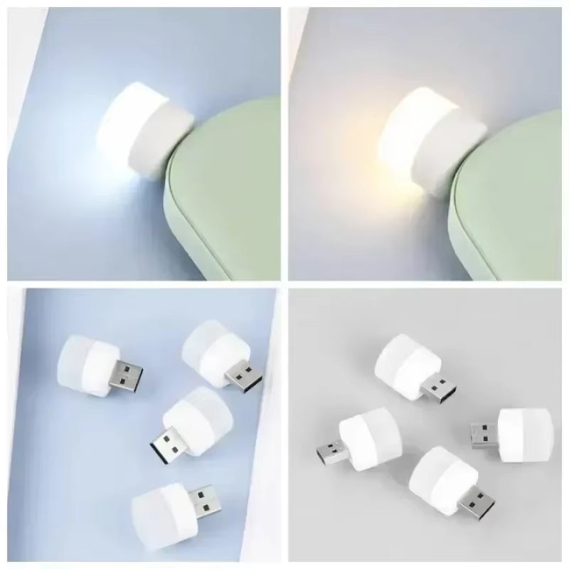 LED Table Lamp Lights Room Plug Usb Light Night Mini Book Reading Decorating Items Warm White Eye Protections Wholesale Bedroom