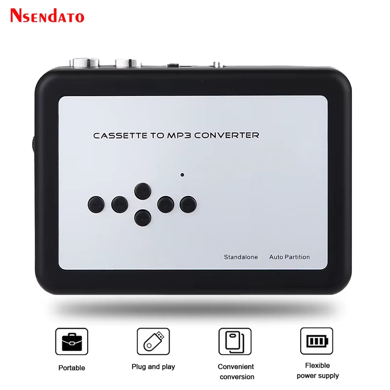 Ezcap 231 USB Cassette Tape Music Audio Player to MP3 Converter Tapes Cassette Player Recorder save MP3 File to USB Flash/Usb