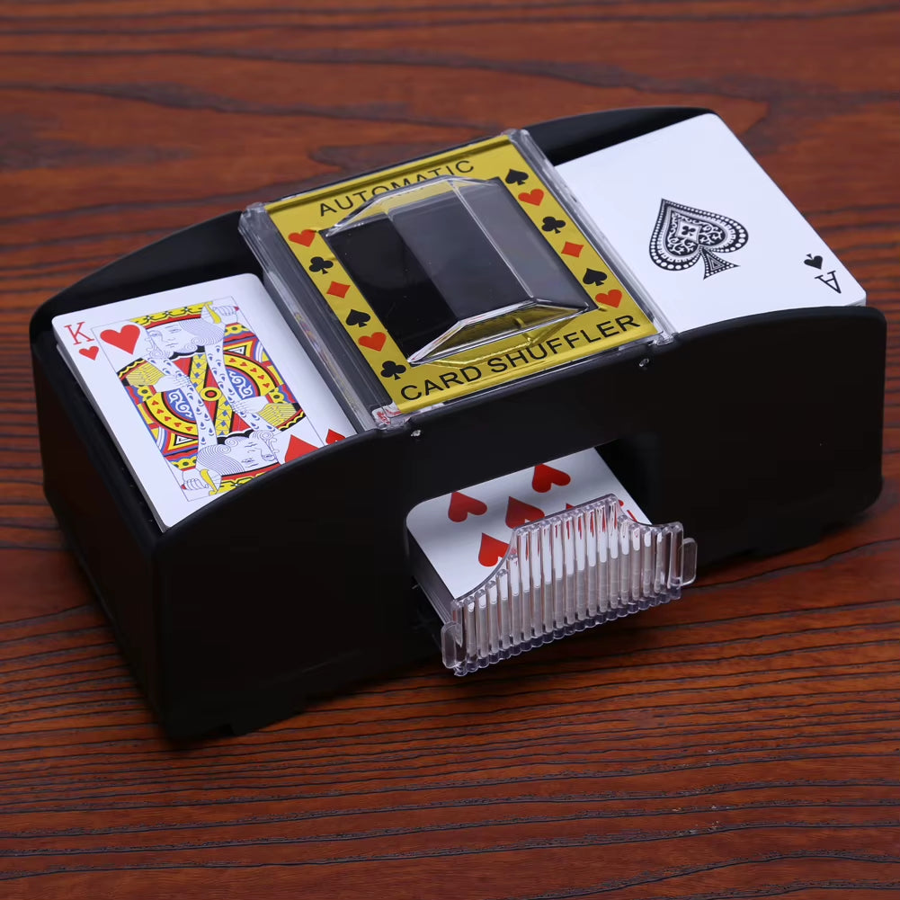 Automatic Card Shuffling Machin Board Game Hand Cranked Playing Card Shuffler Machine Funny Family Game Club Robot Card Shuffler