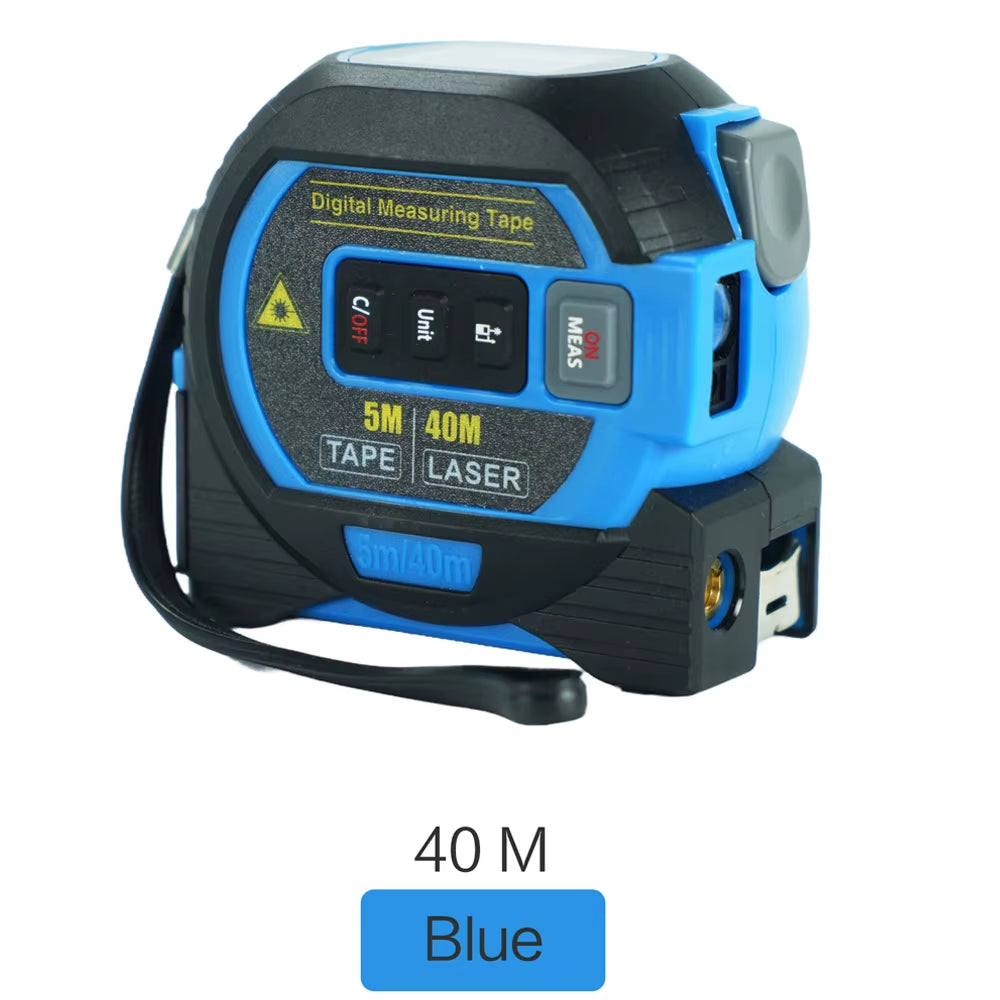 3-In-1 Laser Tape Measure 40/60M Meters Infrared Laser Distance Measuring Smart Energy Ruler High Precision Measuring Instrument