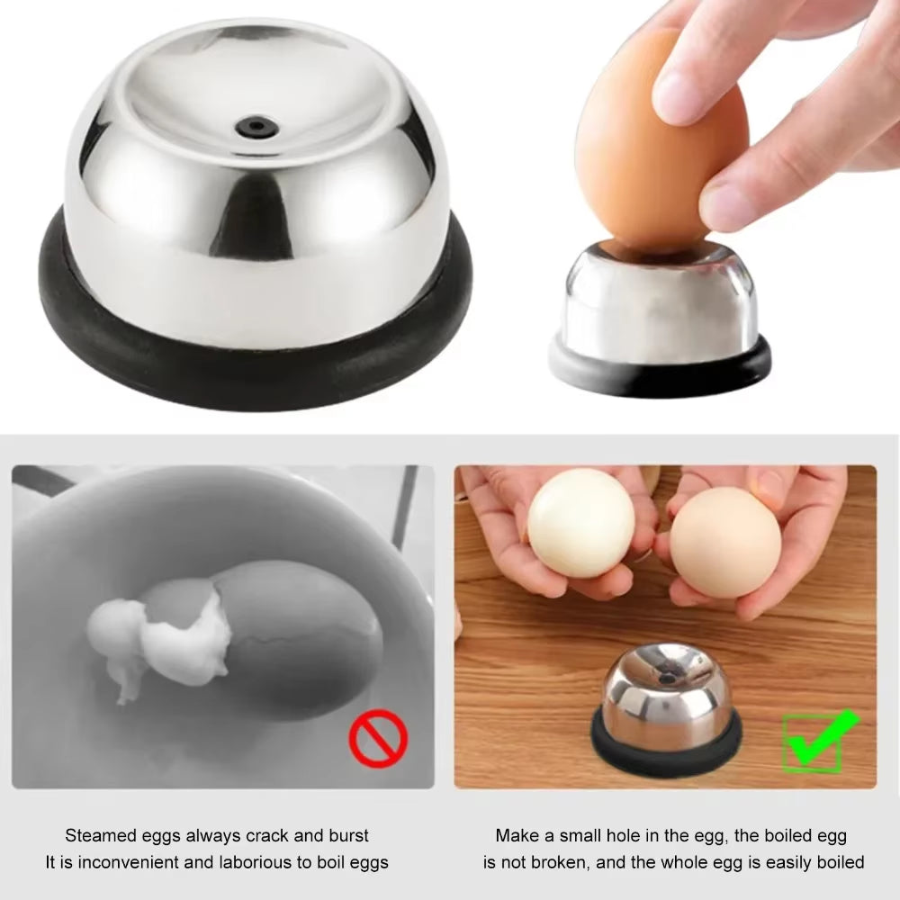 Egg Piercer for Raw Eggs Stainless Steel Needle Egg Punch Eggs Poker Stainless Steel Needle Eggs Hole Puncher for Easy Peeling