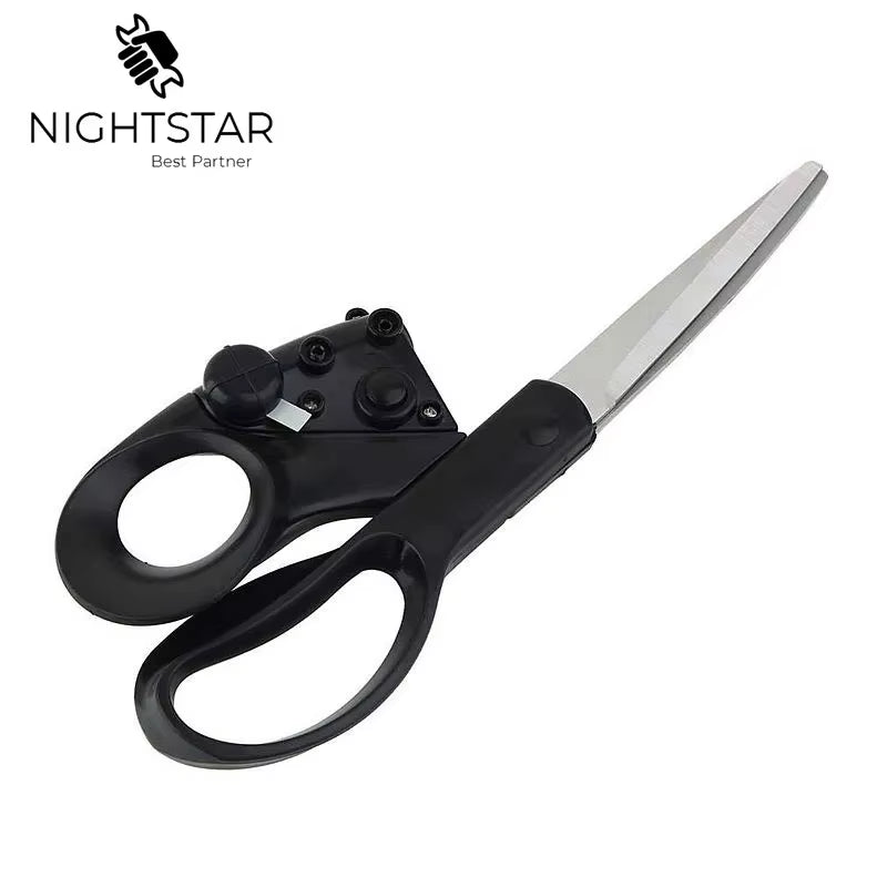 2024 Popular New Professional Laser Guided Scissors for Home Crafts Wrapping Gifts Fabric Sewing Cut Straight Fast Scissor Shear