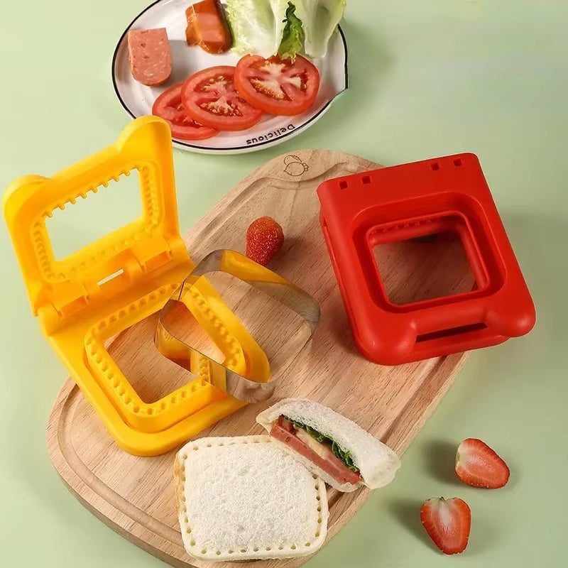 Sandwich Cookie Cutter Breakfast Sandwich Maker Bread Mold Toast Bread Cutting Die Breakfast Dessert DIY Tool Kitchen Gadgets