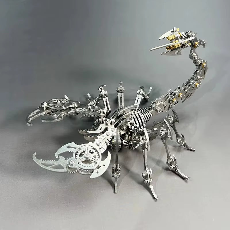 3D Scorpions Metal Puzzle Steampunk Mechanical Insect Model Kit Floatingcity Steel Warcraft Assemble Jhandmade Toy for Adults