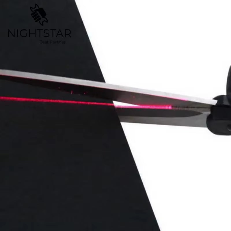 2024 Popular New Professional Laser Guided Scissors for Home Crafts Wrapping Gifts Fabric Sewing Cut Straight Fast Scissor Shear