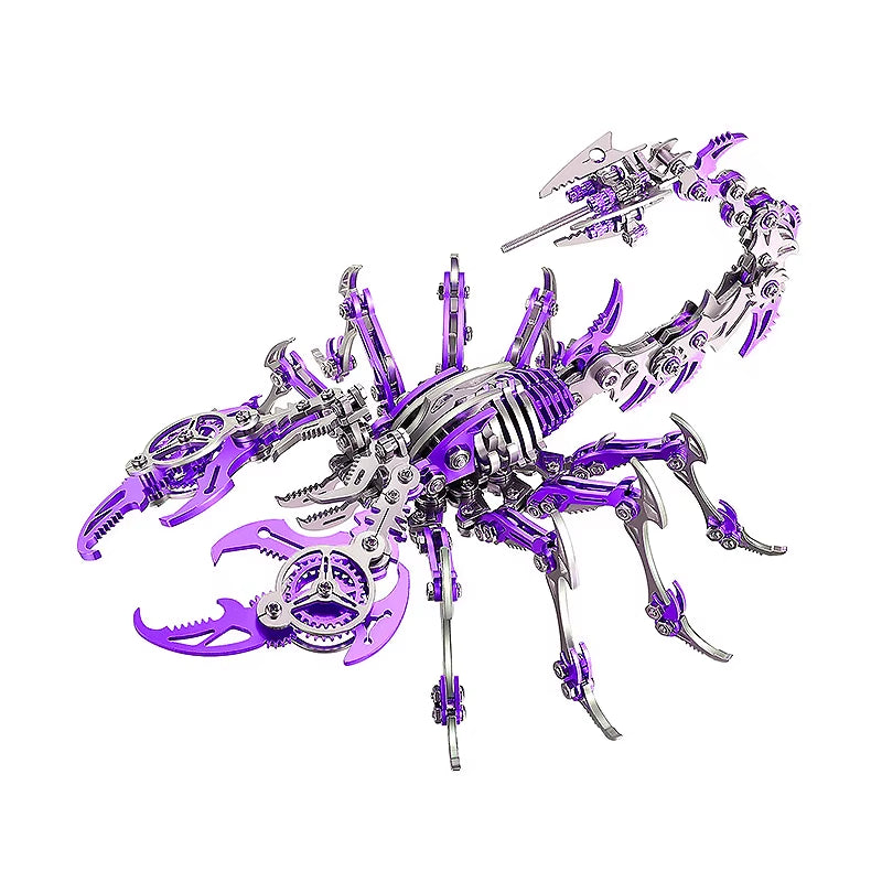 3D Scorpions Metal Puzzle Steampunk Mechanical Insect Model Kit Floatingcity Steel Warcraft Assemble Jhandmade Toy for Adults