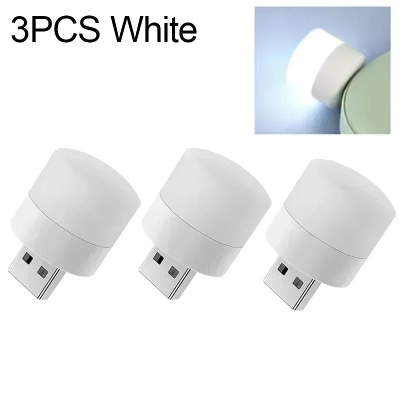 LED Table Lamp Lights Room Plug Usb Light Night Mini Book Reading Decorating Items Warm White Eye Protections Wholesale Bedroom